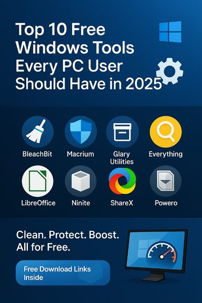 Top 10 Free Windows Tools Every PC User Should Have in 2025