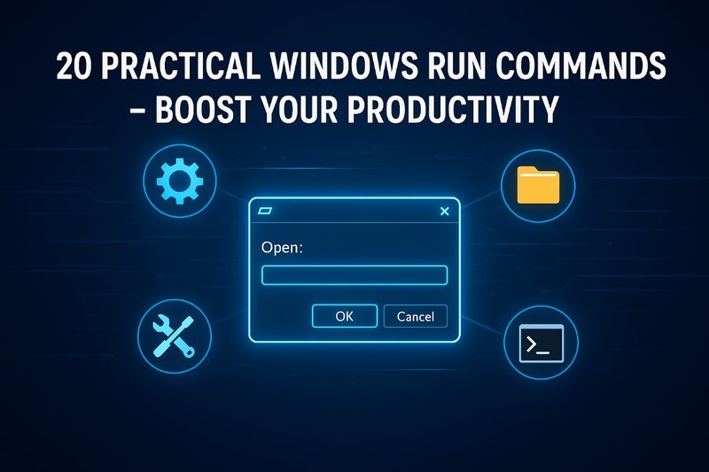 20 Practical Tips to Master the Windows Run Dialog Box Like a Pro