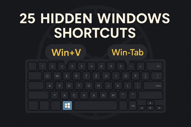 25 Hidden Windows Keyboard Shortcuts That Can Save You Hours Every Week
